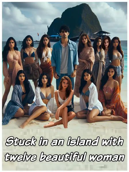 Portada de Stuck in an Island with Twelve Beautiful Women